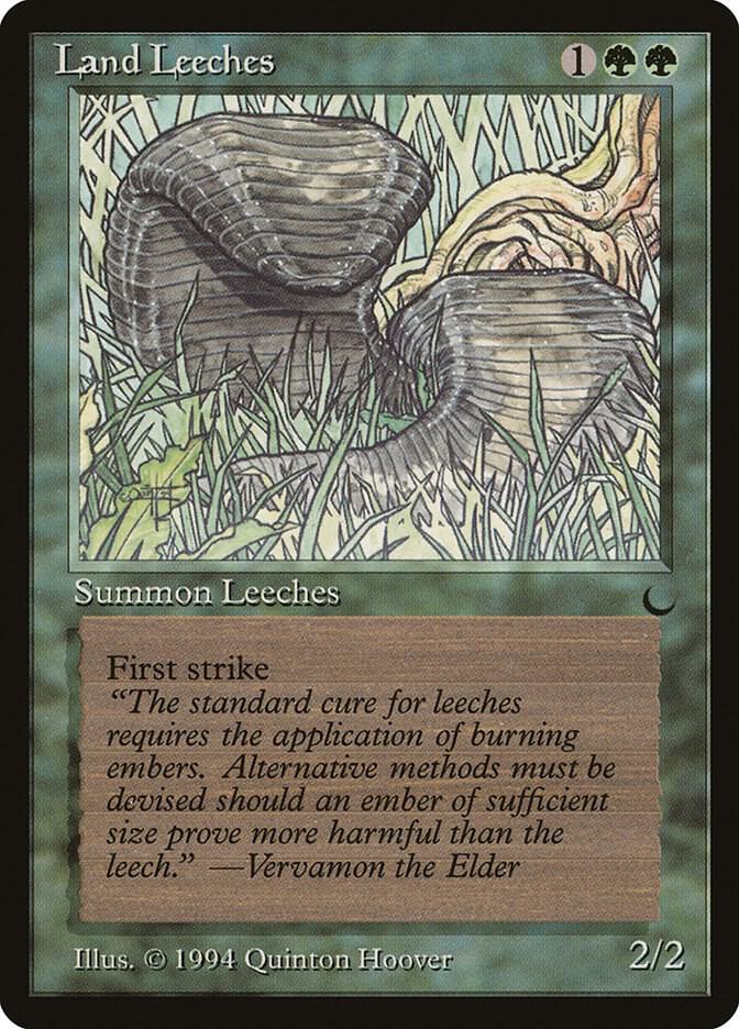 Land Leeches card from The Dark