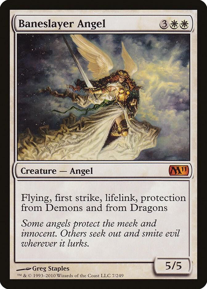 Baneslayer Angel 7 card from Magic 2011 (M11)