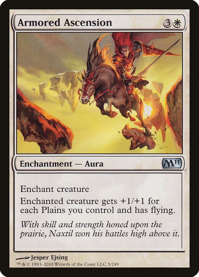 Armored Ascension 5 card from Magic 2011 (M11)