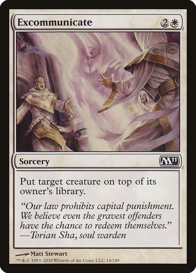 Excommunicate 14 card from Magic 2011 (M11)
