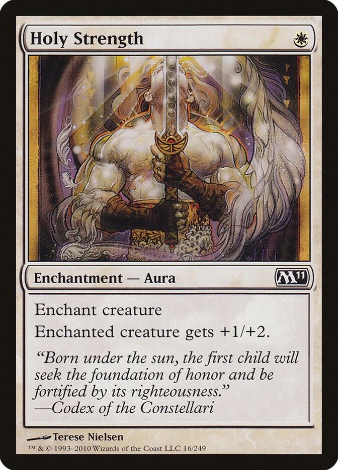 Holy Strength 16 card from Magic 2011 (M11)