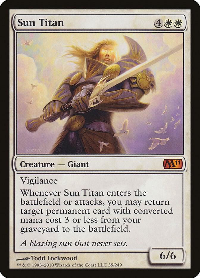 Sun Titan 35 card from Magic 2011 (M11)