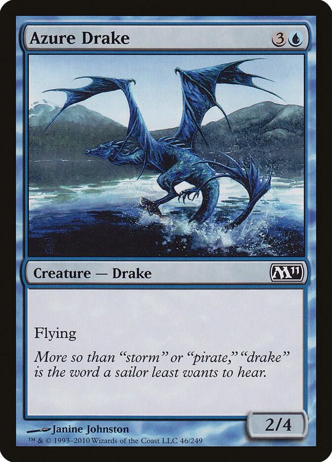Azure Drake 46 card from Magic 2011 (M11)
