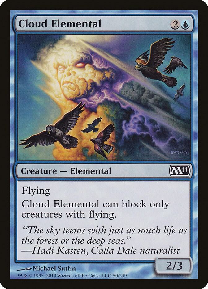 Cloud Elemental 50 card from Magic 2011 (M11)