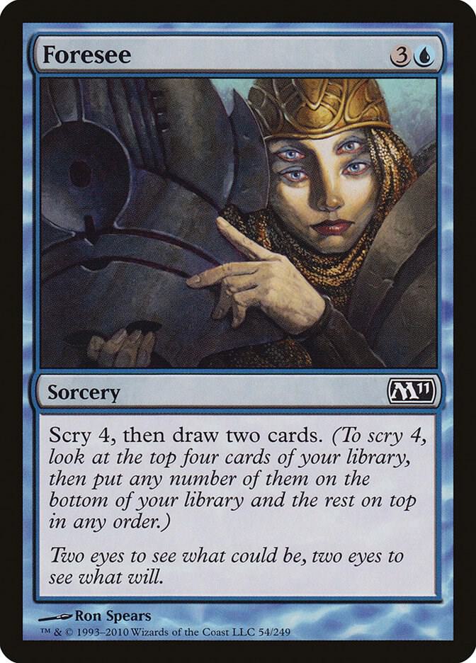 Foresee 54 card from Magic 2011 (M11)