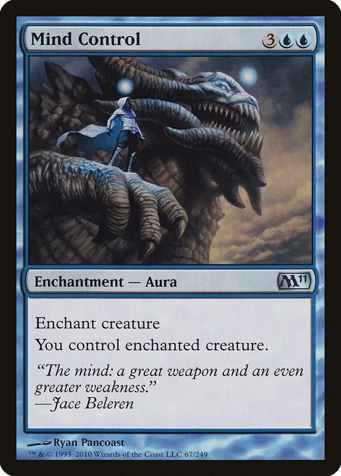 Mind Control 67 card from Magic 2011 (M11)