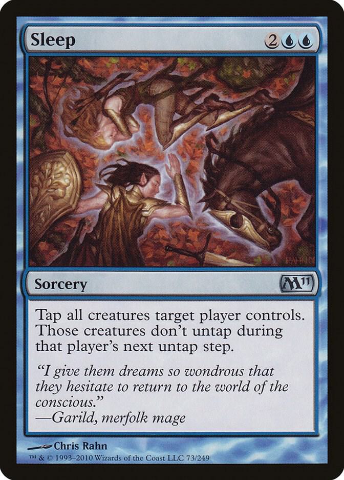 Sleep 73 card from Magic 2011 (M11)