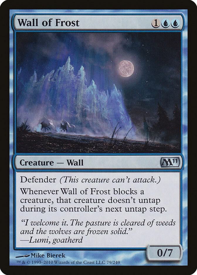 Wall of Frost 79 card from Magic 2011 (M11)