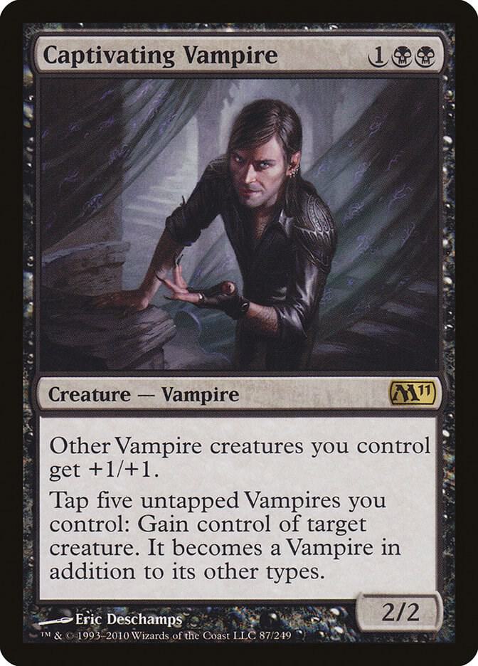 Captivating Vampire 87 card from Magic 2011 (M11)