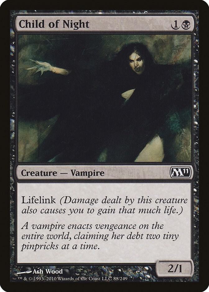 Child of Night 88 card from Magic 2011 (M11)