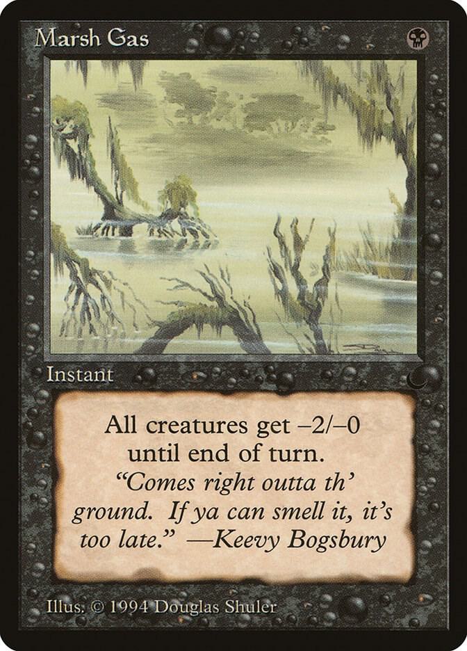 Marsh Gas card from The Dark