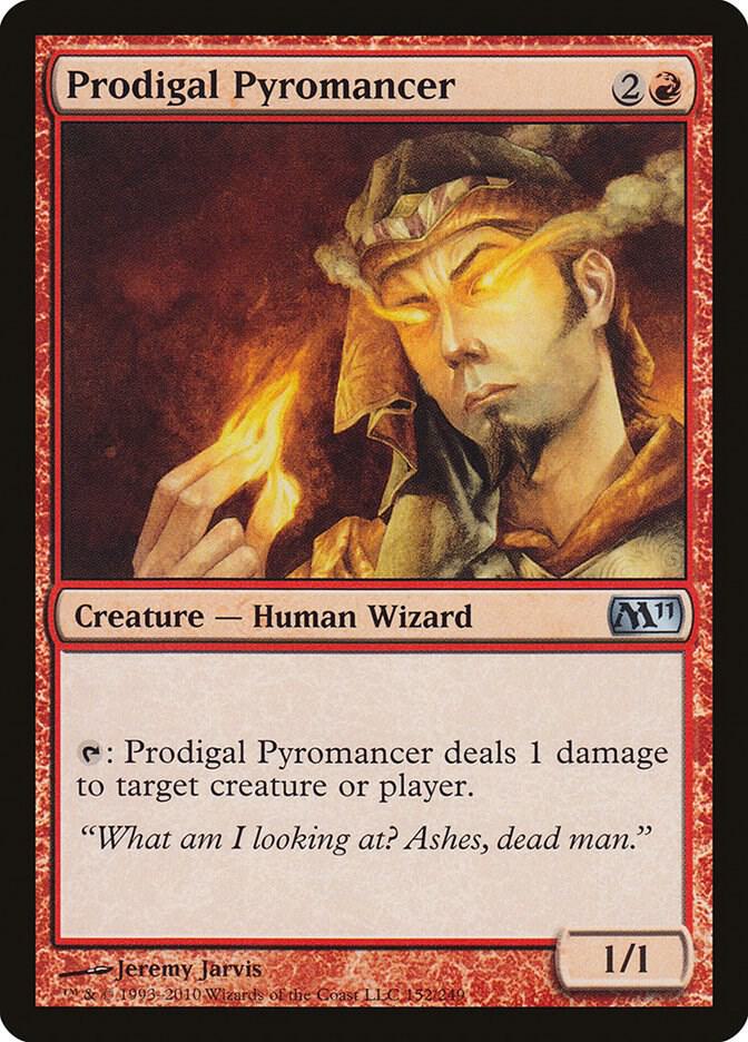 Prodigal Pyromancer 152 card from Magic 2011 (M11)
