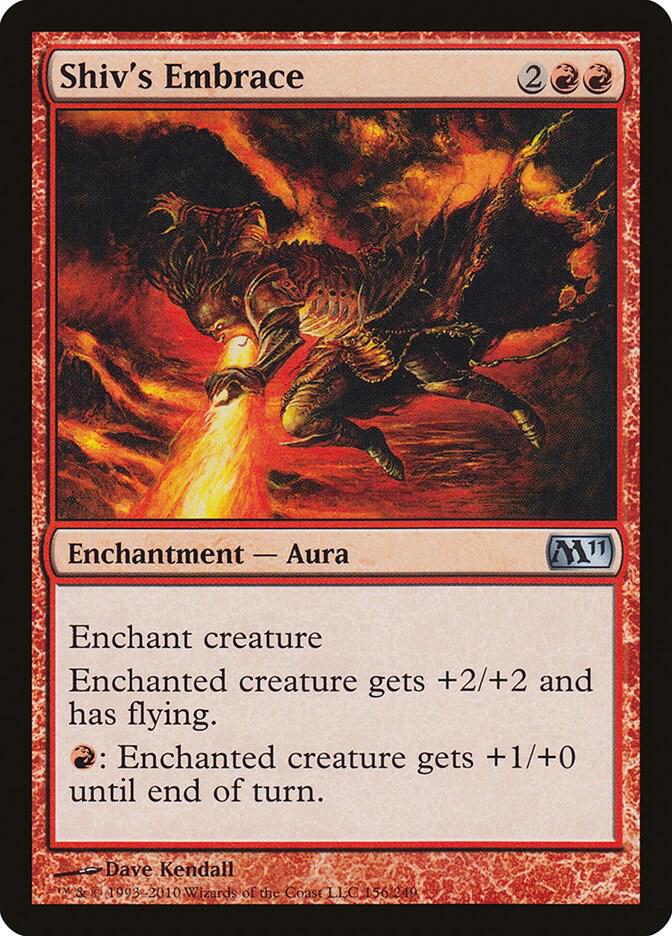 Shiv's Embrace 156 card from Magic 2011 (M11)