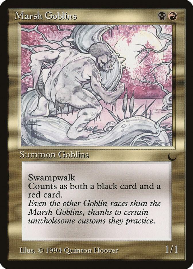 Marsh Goblins card from The Dark