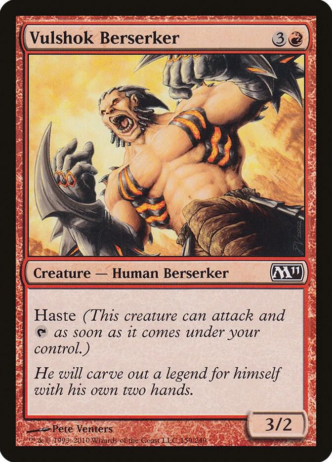 Vulshok Berserker 159 card from Magic 2011 (M11)