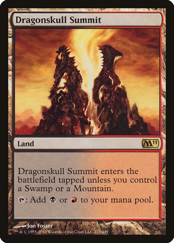 Dragonskull Summit 223 card from Magic 2011 (M11)