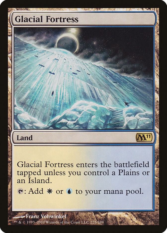 Glacial Fortress 225 card from Magic 2011 (M11)