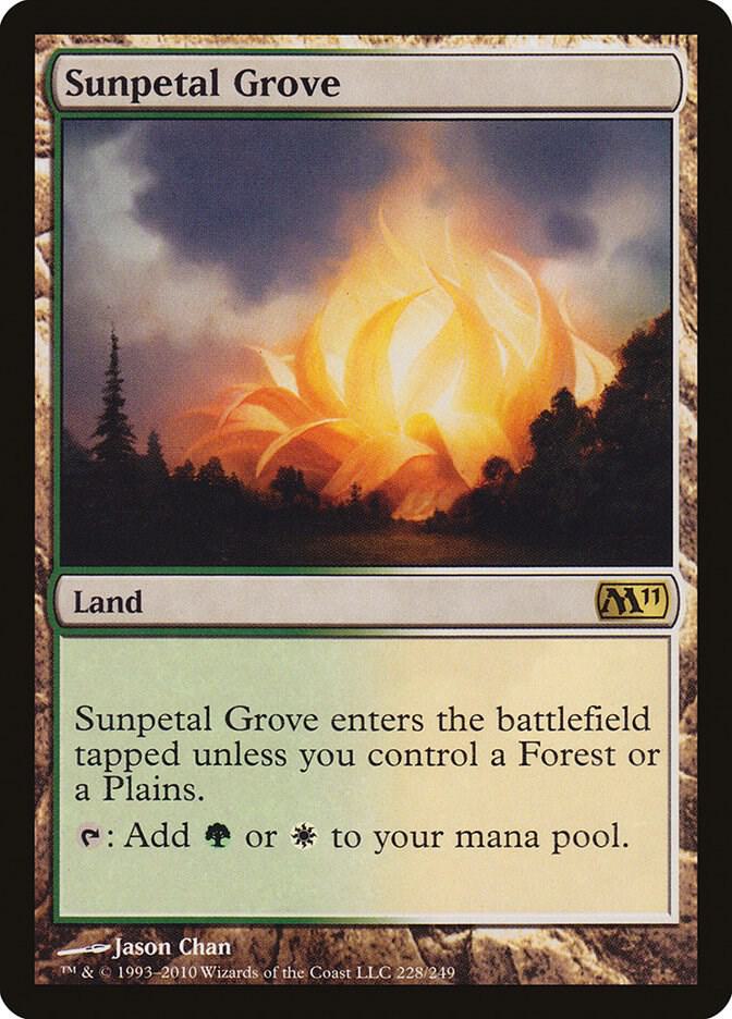 Sunpetal Grove 228 card from Magic 2011 (M11)