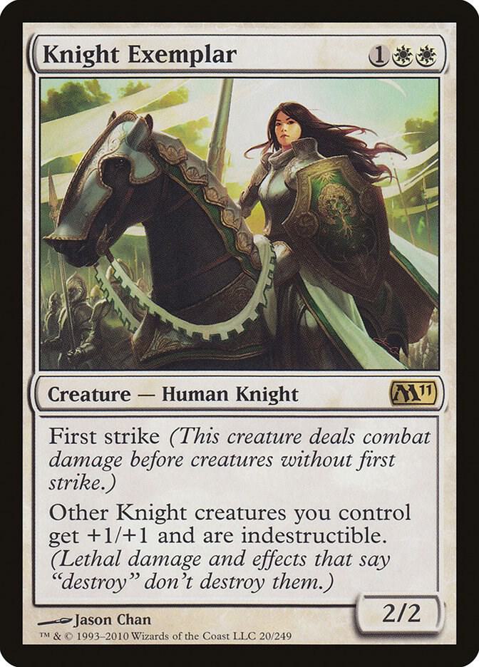 Knight Exemplar 20 card from Magic 2011 (M11)