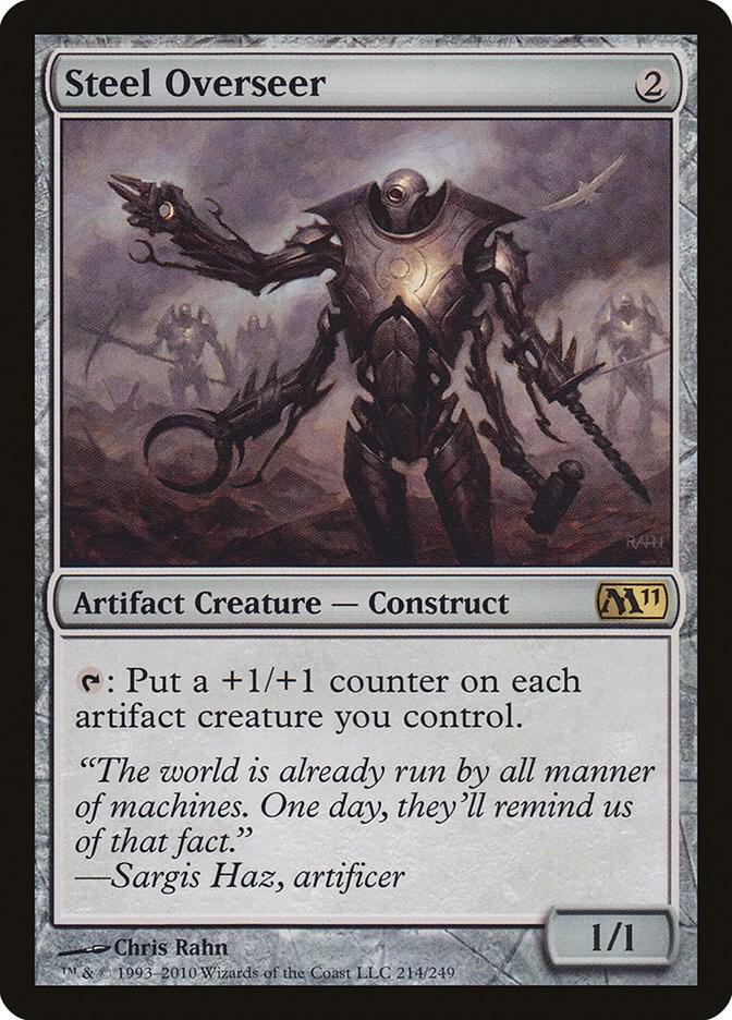Steel Overseer 214 card from Magic 2011 (M11)