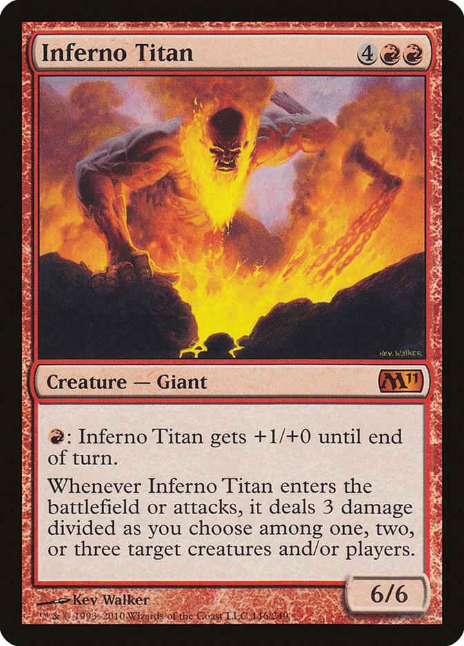 Inferno Titan 146 card from Magic 2011 (M11)