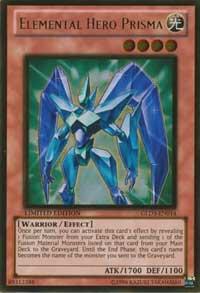 Elemental Hero Prisma GLD3-EN014 card from Gold Series 3