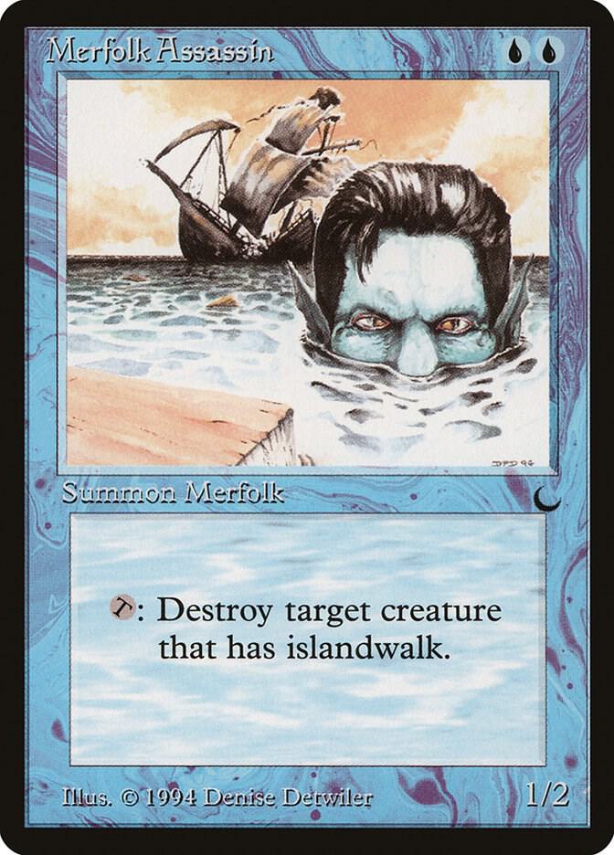 Merfolk Assassin card from The Dark
