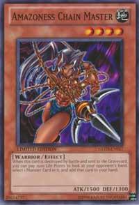 Amazoness Chain Master GLD3-EN017 card from Gold Series 3