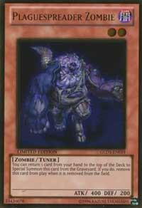 Plaguespreader Zombie GLD3-EN019 card from Gold Series 3