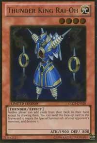 Thunder King Rai-Oh GLD3-EN020 card from Gold Series 3