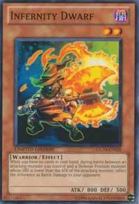 Infernity Dwarf GLD3-EN028 card from Gold Series 3
