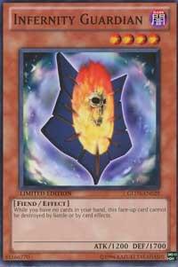 Infernity Guardian GLD3-EN029 card from Gold Series 3