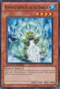 Numbing Grub in the Ice Barrier GLD3-EN031 card from Gold Series 3
