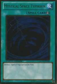 Mystical Space Typhoon GLD3-EN040 card from Gold Series 3