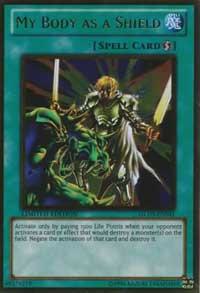 My Body as a Shield GLD3-EN041 card from Gold Series 3