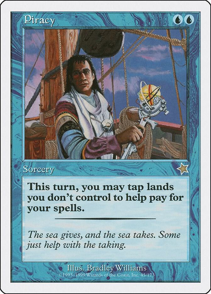 Piracy 45 card from Starter 1999