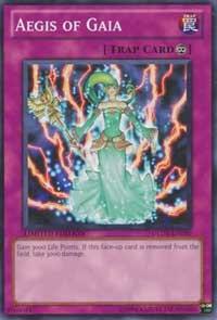 Aegis of Gaia GLD3-EN050 card from Gold Series 3