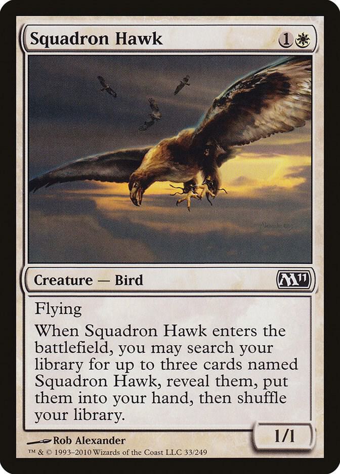 Squadron Hawk 33 card from Magic 2011 (M11)