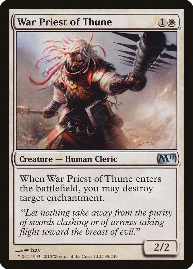 War Priest of Thune 38 card from Magic 2011 (M11)