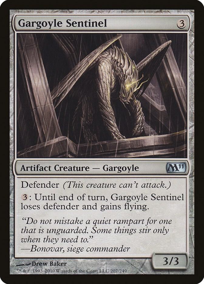 Gargoyle Sentinel 207 card from Magic 2011 (M11)