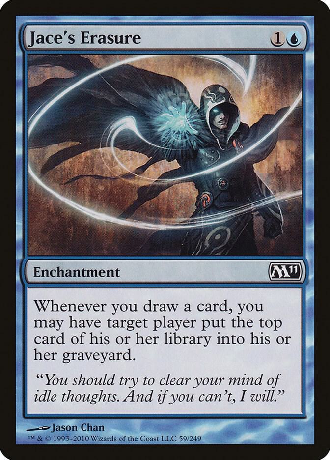 Jace's Erasure 59 card from Magic 2011 (M11)