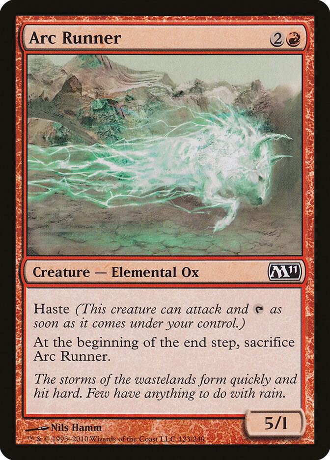 Arc Runner 123 card from Magic 2011 (M11)