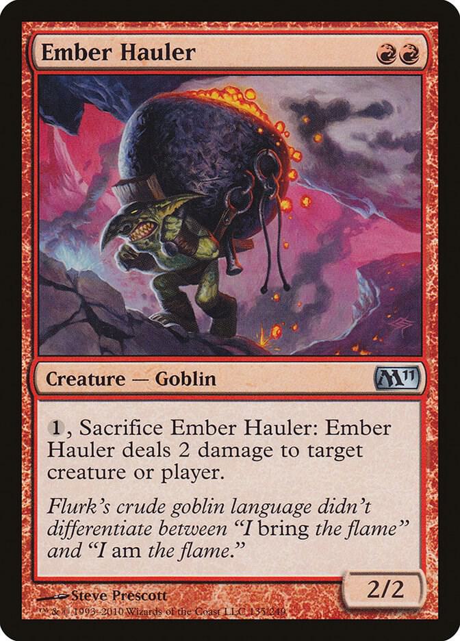 Ember Hauler 135 card from Magic 2011 (M11)
