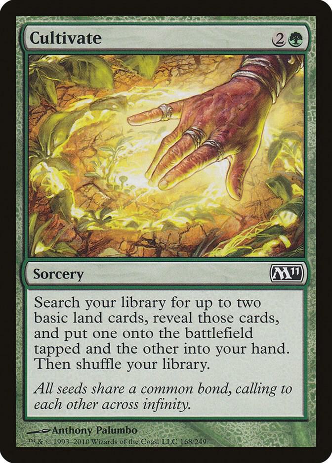 Cultivate 168 card from Magic 2011 (M11)