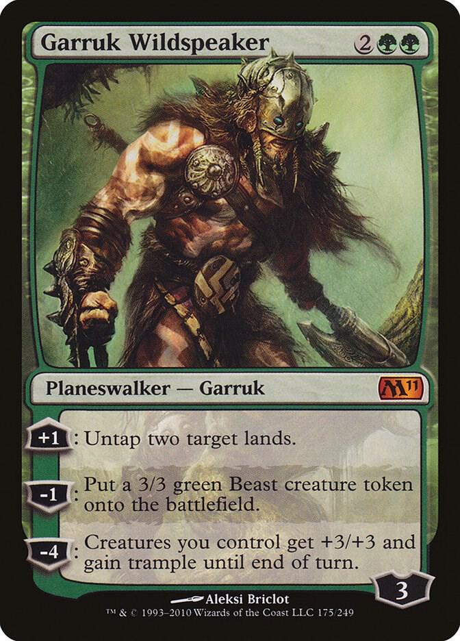 Garruk Wildspeaker 175 card from Magic 2011 (M11)