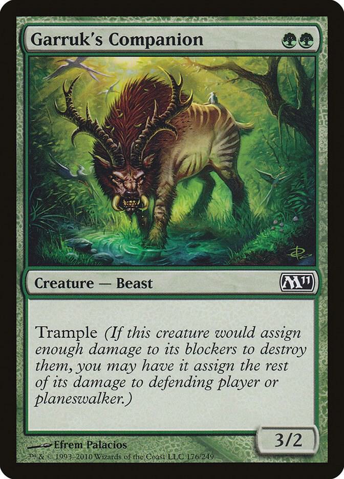 Garruk's Companion 176 card from Magic 2011 (M11)