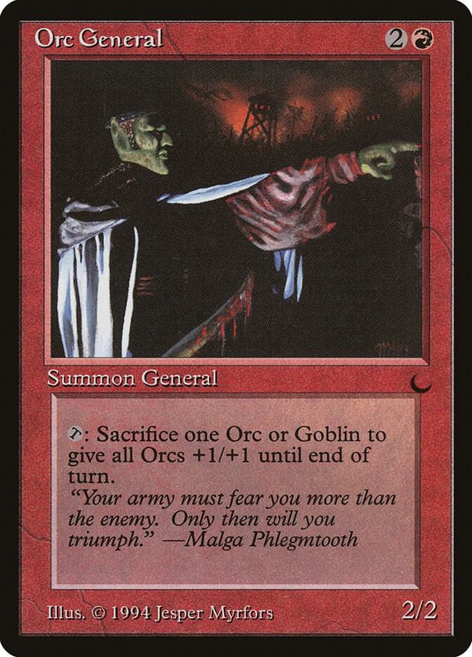 Orc General card from The Dark