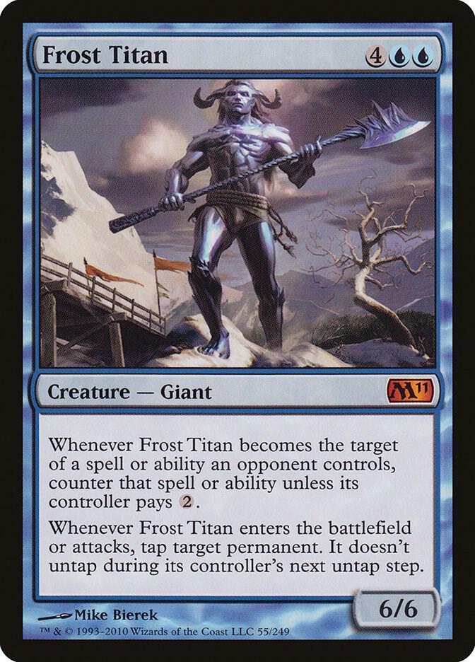 Frost Titan 55 card from Magic 2011 (M11)