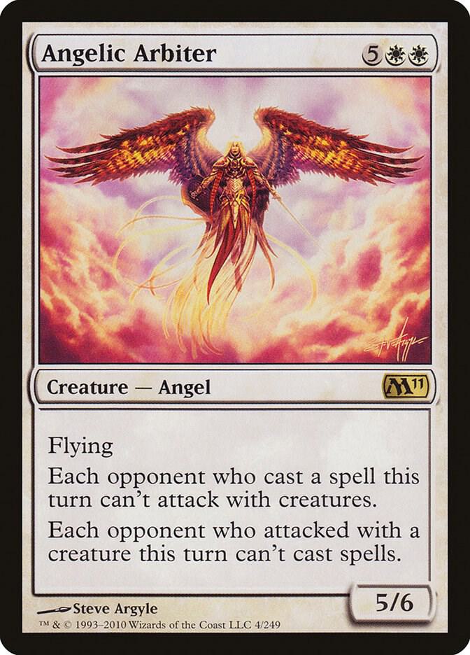 Angelic Arbiter 4 card from Magic 2011 (M11)