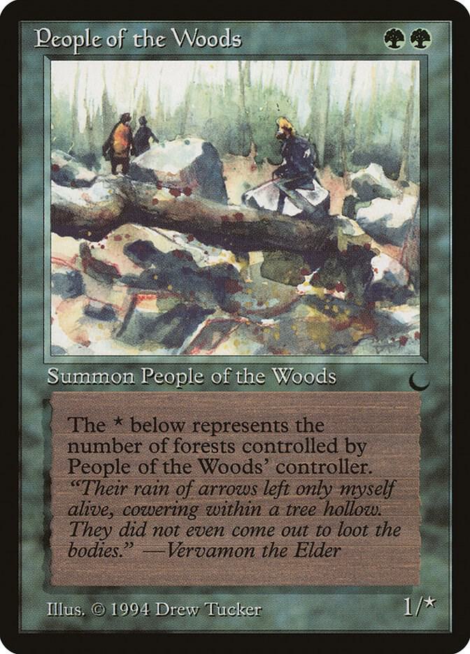 People of the Woods card from The Dark
